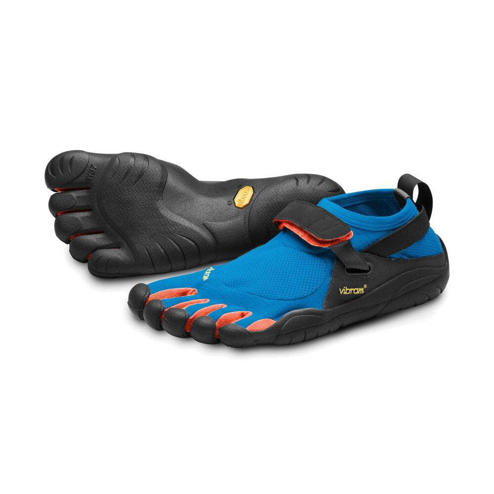 Vibram Fivefingers KSO Mens Training Shoes Blue/Orange Australia (BDS714052)